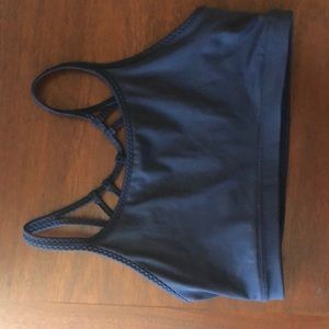 Athleta sports bra. Size medium. Navy blue.